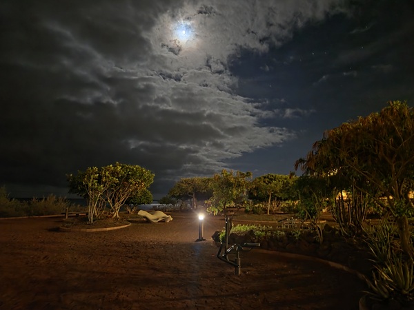 Parque de Guadamojete en la noche